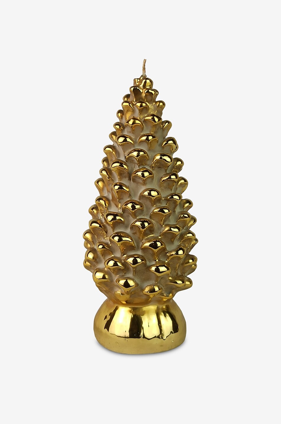 Fir tree shaped mirror-effect candle - H19