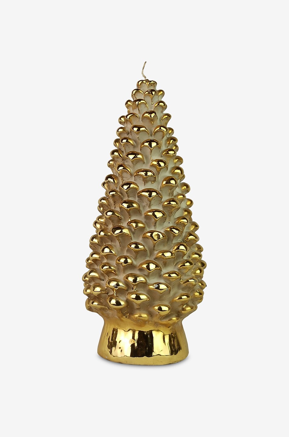 FEM CANDLES Fir tree shaped mirror-effect candle - H26 Home GOLDEN 1