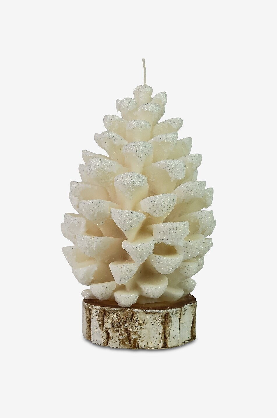 Bougie en forme de pomme de pin Pine On The Trunk - H25