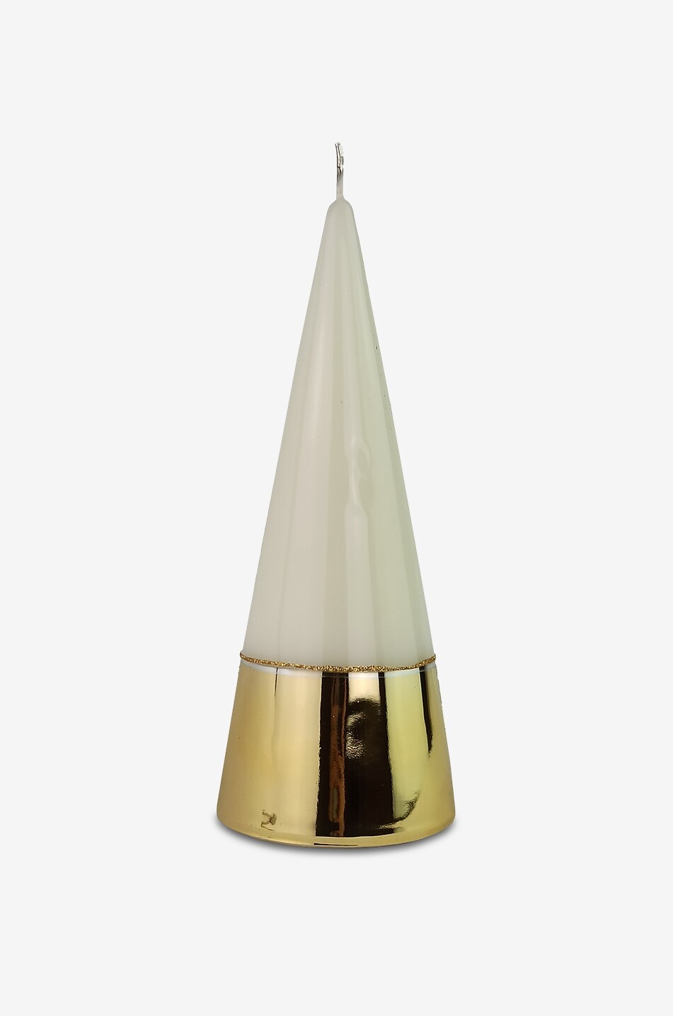 Konische Kerze - H21 - FEM CANDLES - WEISS