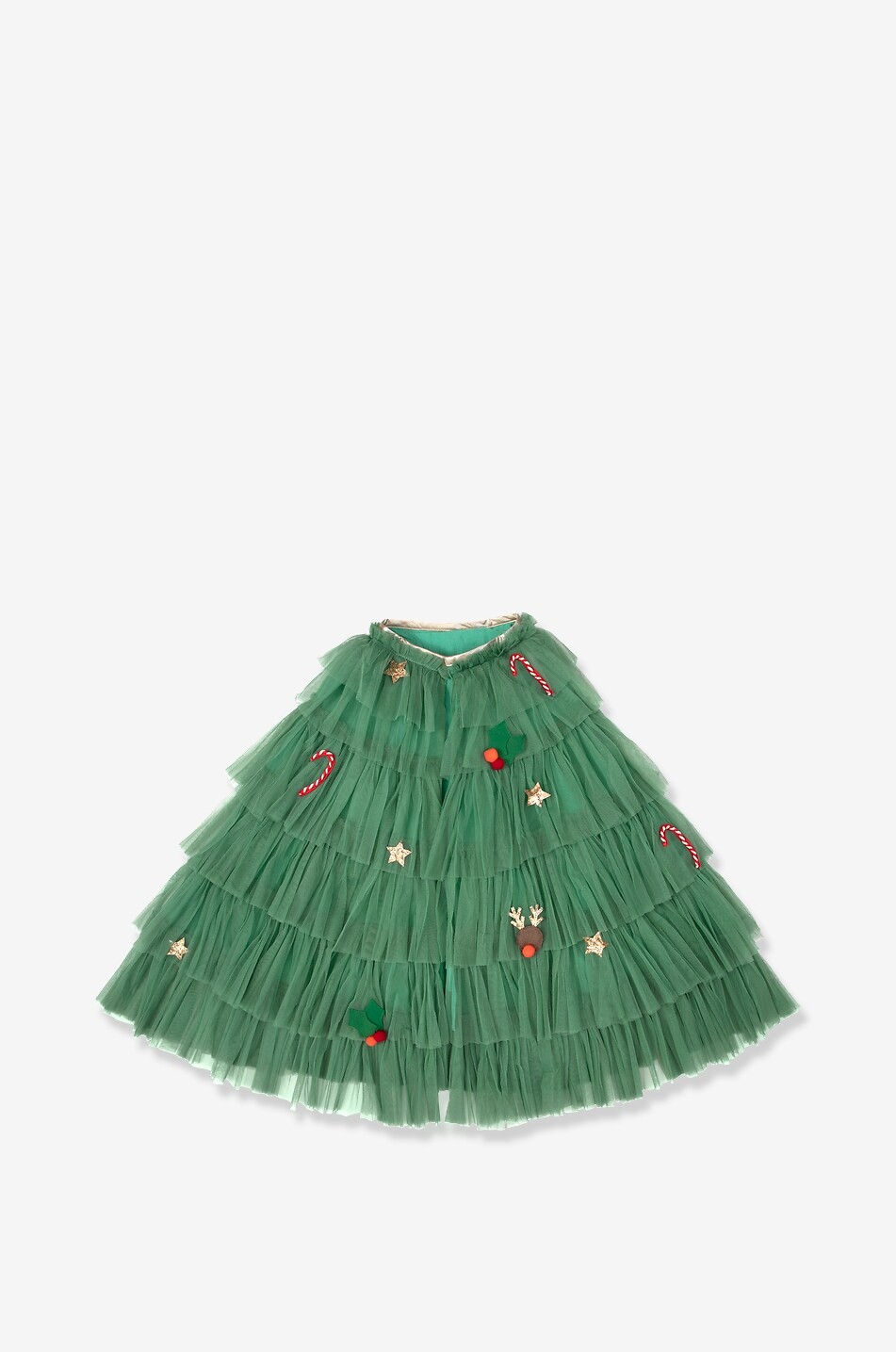 MERI MERI Cape de déguisement de Noël enfant Unisexe VERT 1