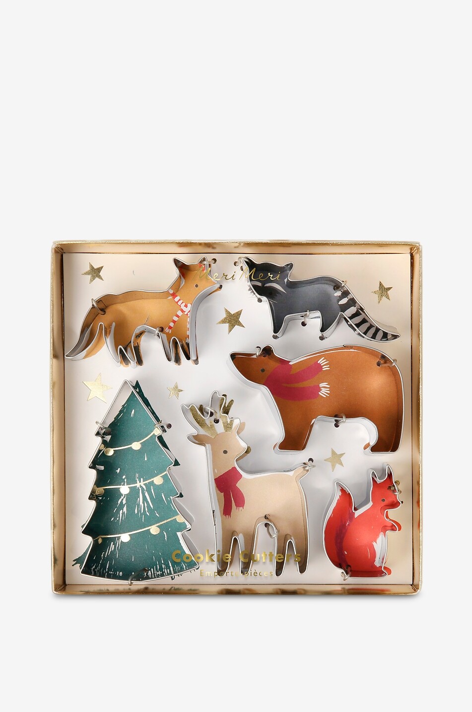 Christmas-themed cookie cutters for children