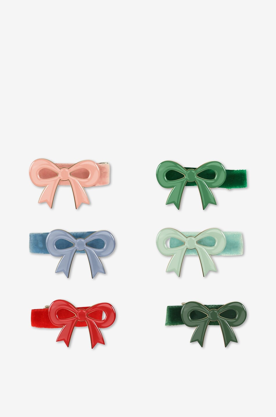MERI MERI Girls' hair clips with bow Girl Colourless 2