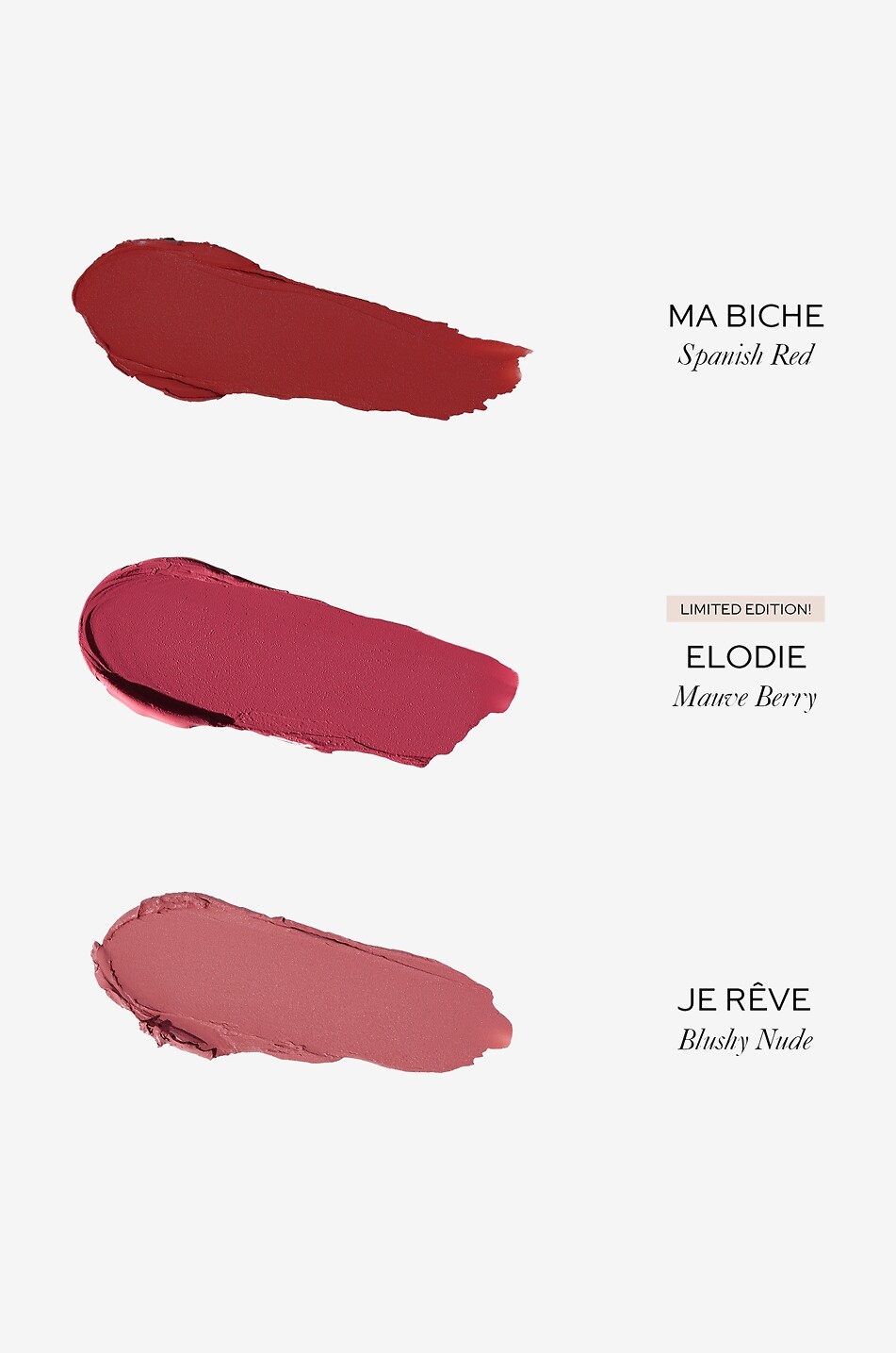 WESTMAN ATELIER Coffret de 3 mini rouge à lèvres Petite Lip Suede Matte Lipstick Trio Unisexe Incolore 3