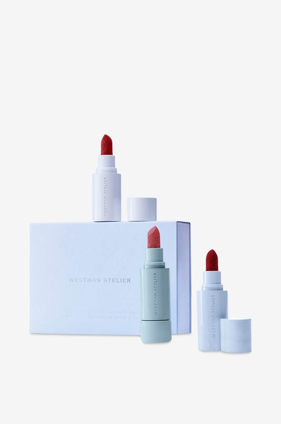 WESTMAN ATELIER Coffret de 3 mini rouge à lèvres Petite Lip Suede Matte Lipstick Trio Unisexe Incolore 5