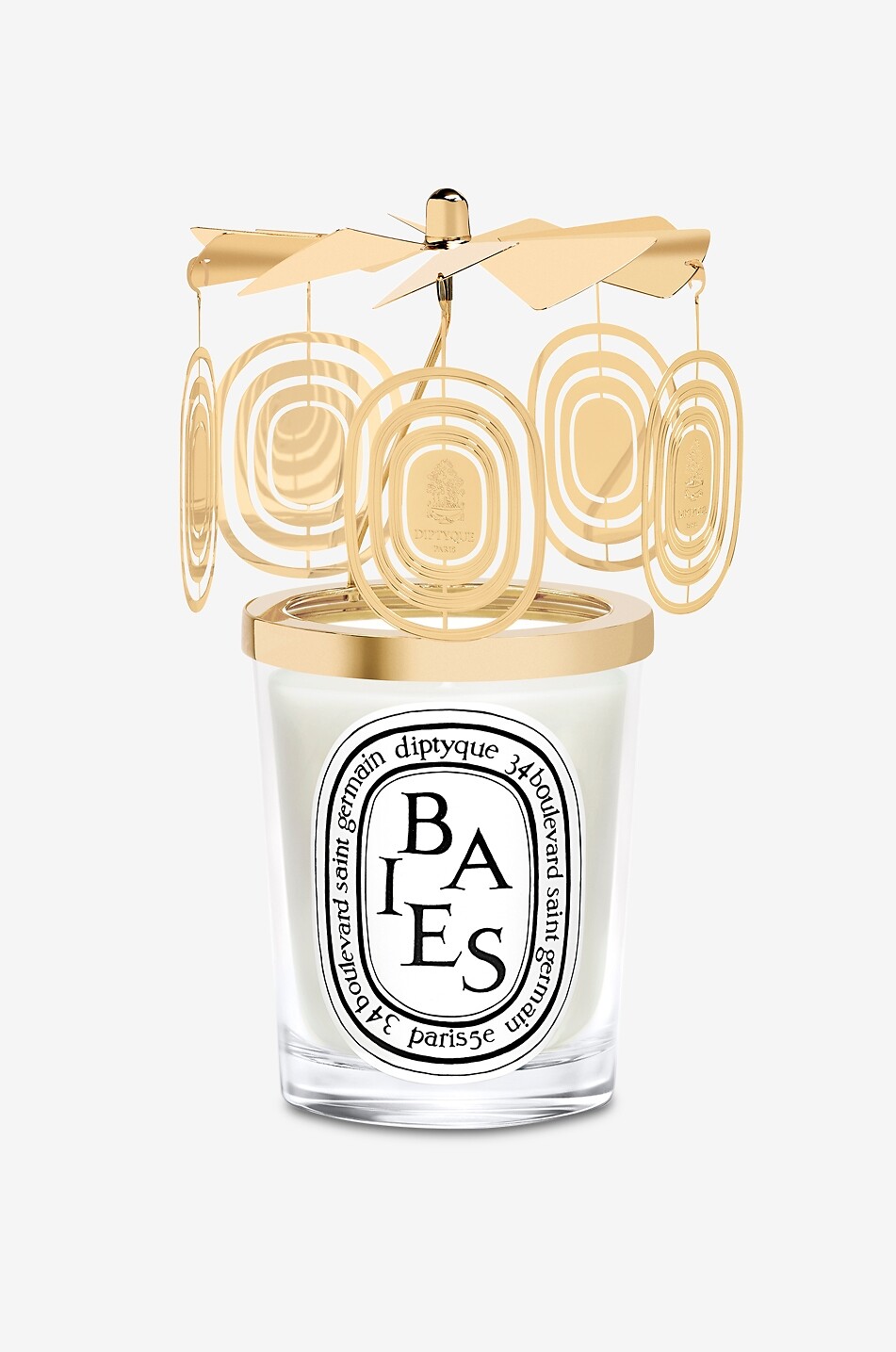 DIPTYQUE Carrousel doré pour bougie parfumée classique Maison Incolore 1