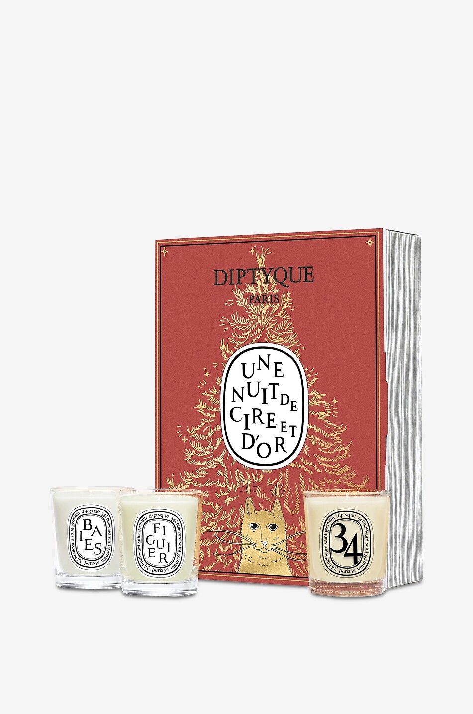 Coffret cadeau 3 mini bougies parfumées Une Nuit de Cire et D'Or - 3 x 35g