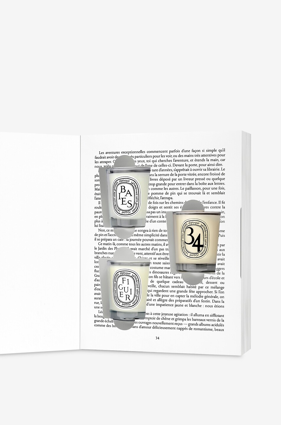 DIPTYQUE Coffret cadeau 3 mini bougies parfumées Une Nuit de Cire et D'Or - 3 x 35g Maison Incolore 2