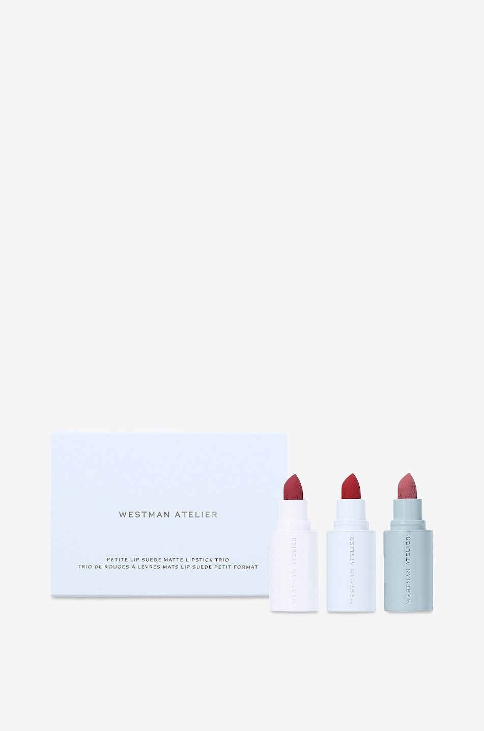 WESTMAN ATELIER Coffret de 3 mini rouge à lèvres Petite Lip Suede Matte Lipstick Trio Unisexe Incolore 1