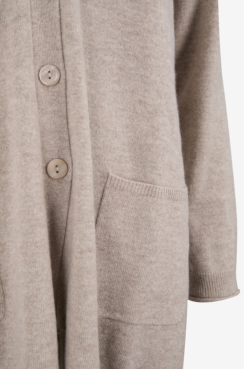 MARINA RINALDI Cardigan aus Jersey mit V-Ausschnitt Olona Damen BEIGE 3