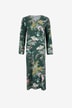 Chemise de nuit longue en satin à col V Contes
