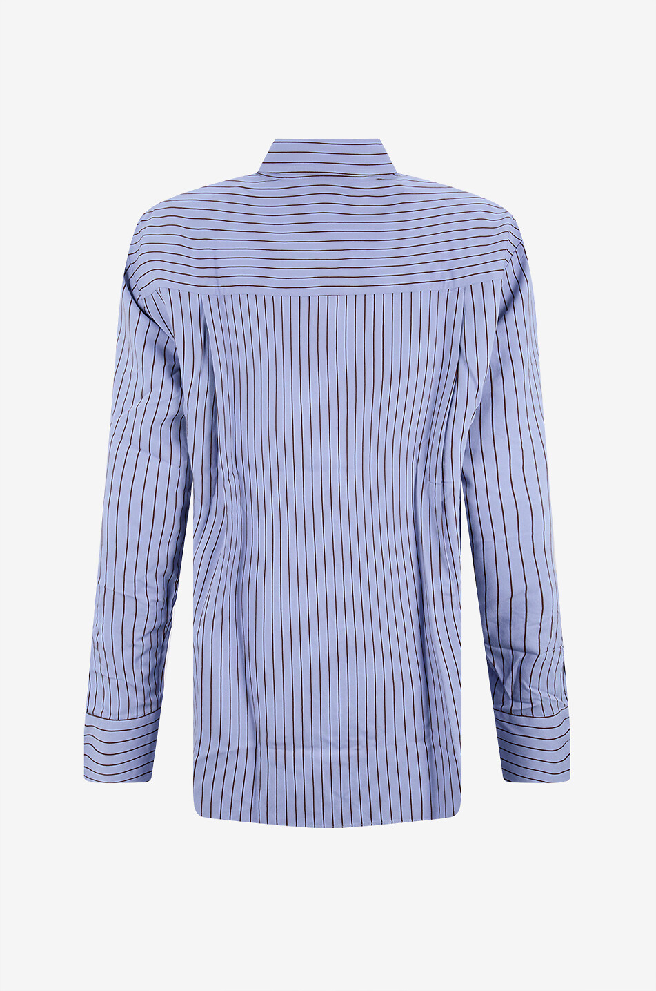 THE FRANKIE SHOP Peri striped voile long-sleeve shirt Women BLUE 2