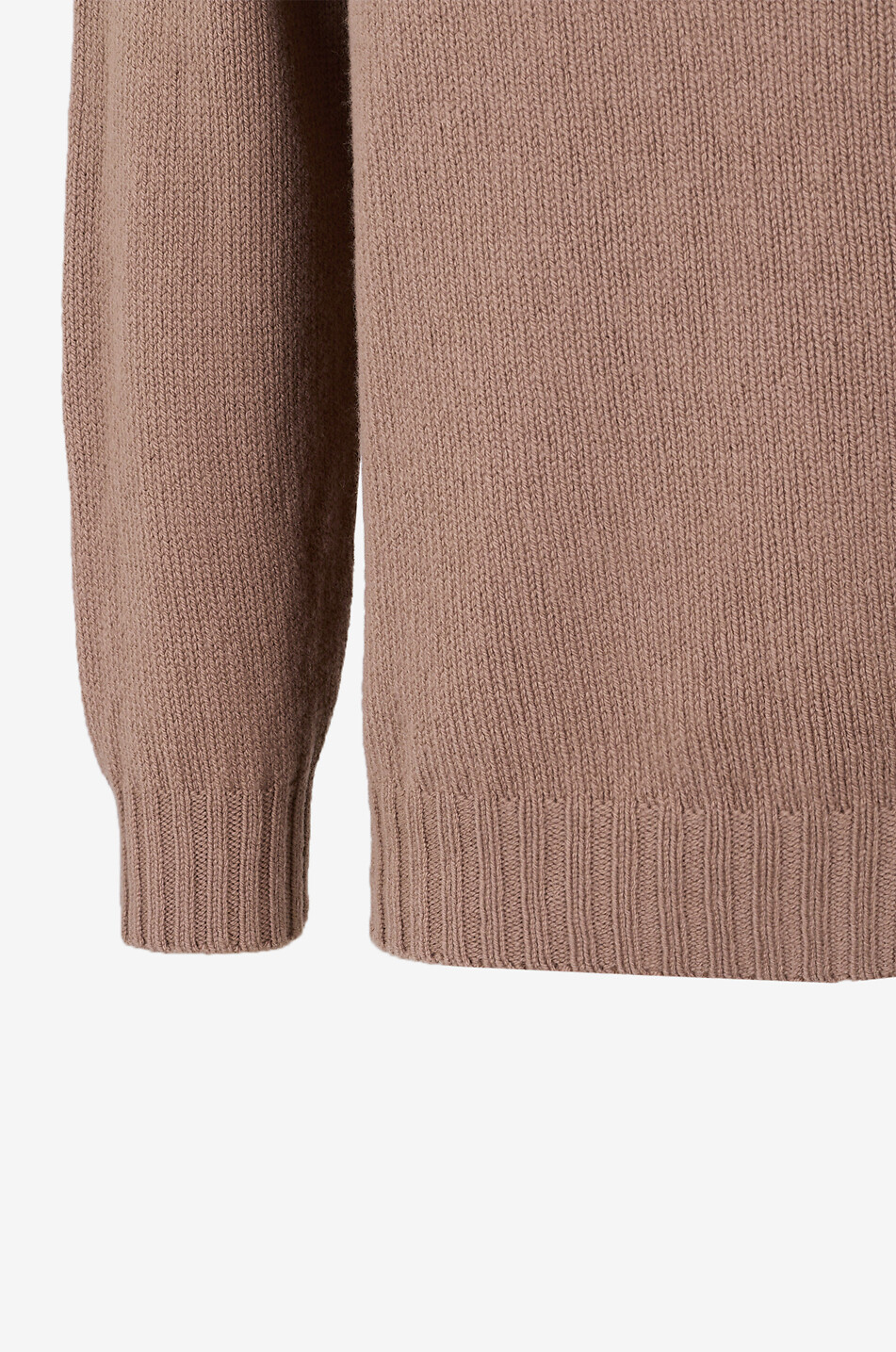 BONGENIE Strickpullover mit geripptem Rundhalsausschnitt Herren [akeneo-beigefonce] 3