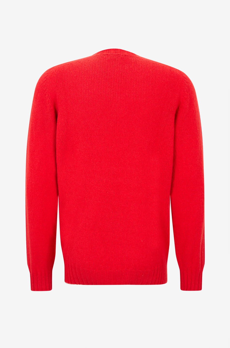 BONGENIE Strickpullover mit geripptem Rundhalsausschnitt Herren ROT 2