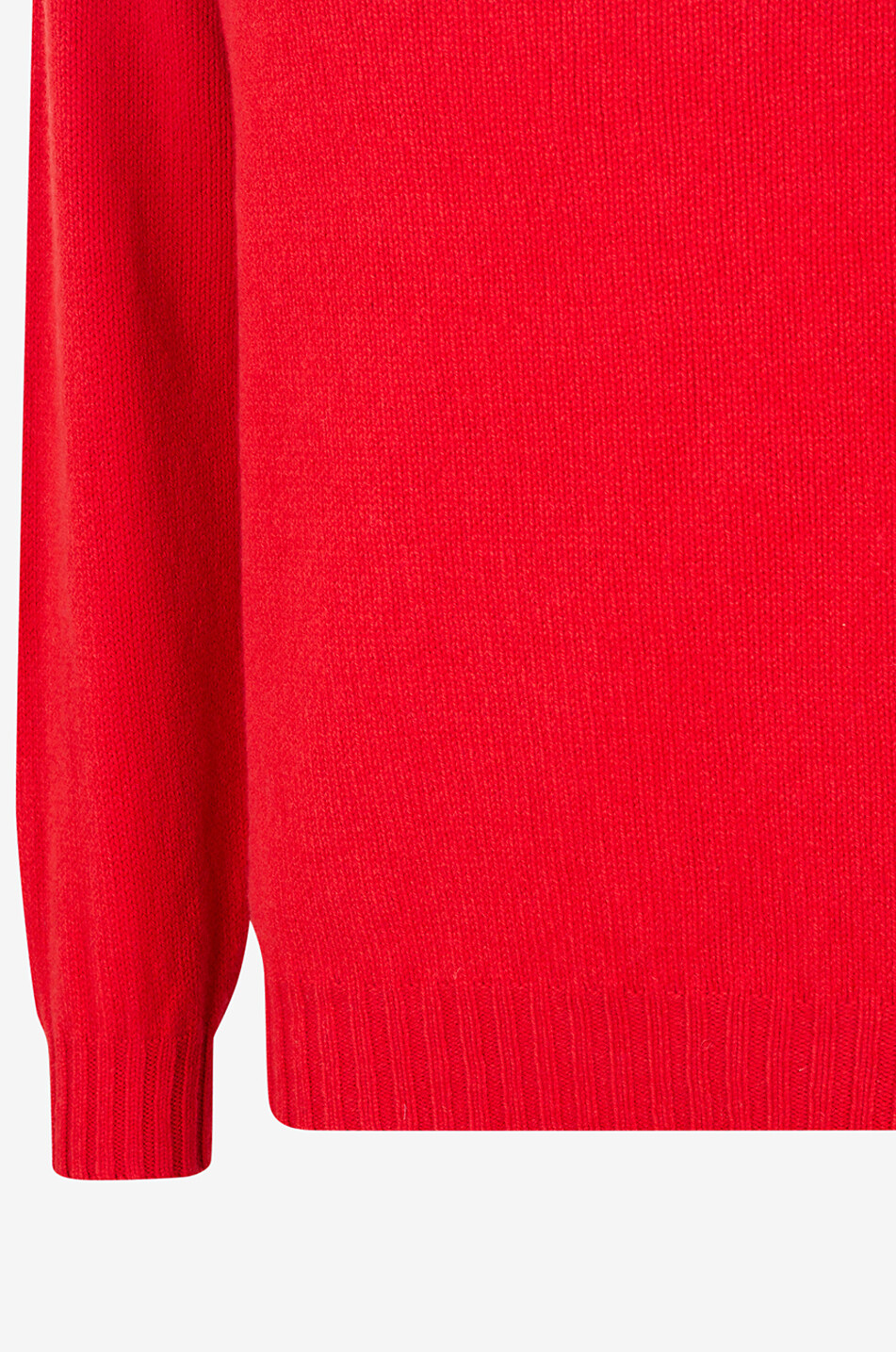 BONGENIE Strickpullover mit geripptem Rundhalsausschnitt Herren ROT 3