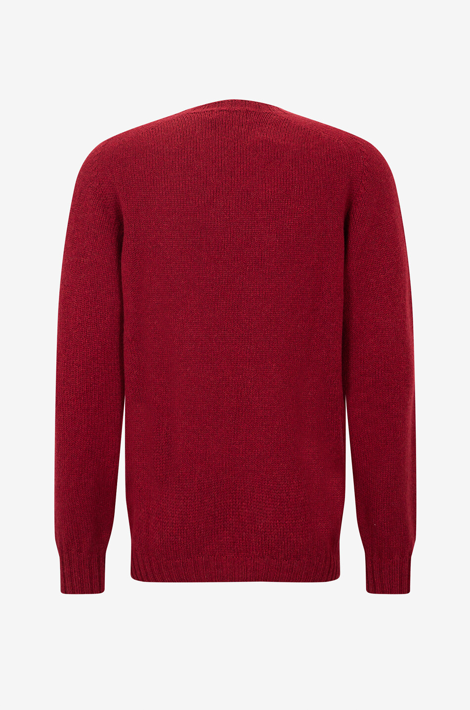 BONGENIE Strickpullover mit geripptem Rundhalsausschnitt Herren DUNKELROT 2