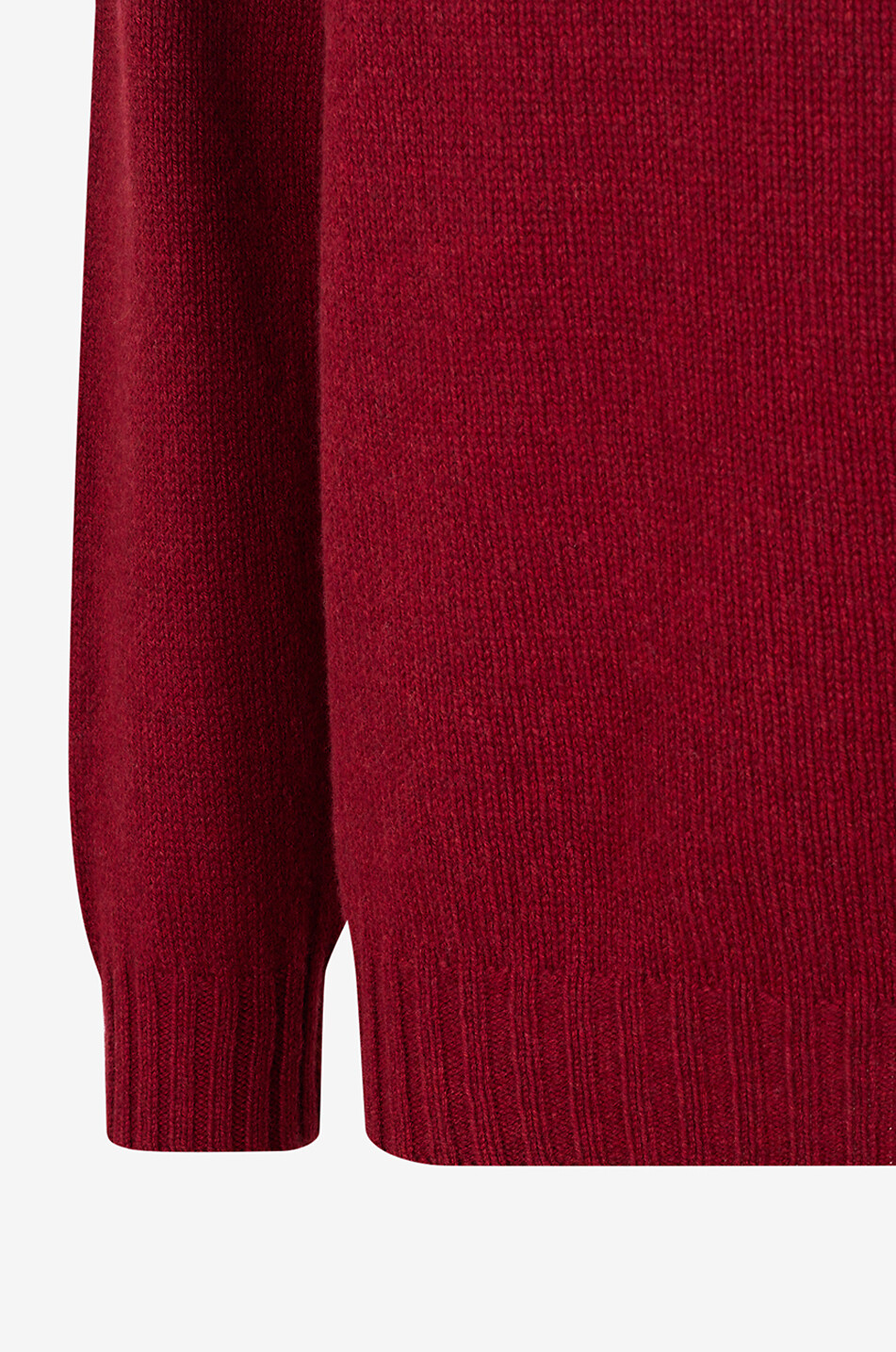 BONGENIE Strickpullover mit geripptem Rundhalsausschnitt Herren DUNKELROT 3