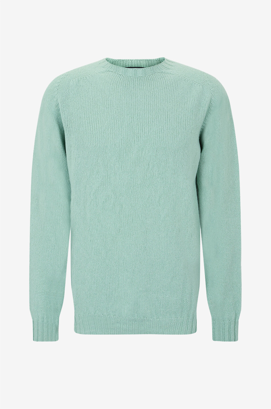 BONGENIE Strickpullover mit geripptem Rundhalsausschnitt Herren HELLGRÜN 1