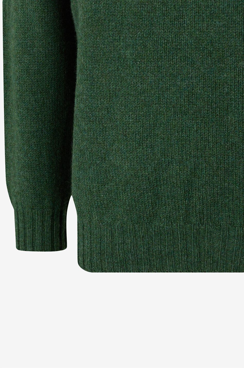 BONGENIE Strickpullover mit geripptem Rundhalsausschnitt Herren DUNKELGRÜN 3