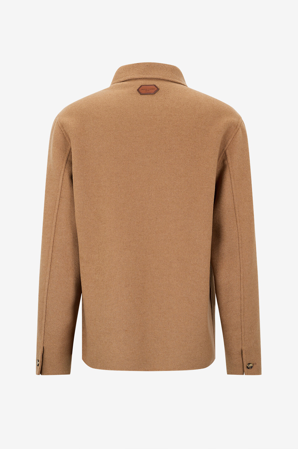 JACOB COHEN Kurze Flanell-Mantel mit Hemdkragen Herren KAMELFARBEN 2