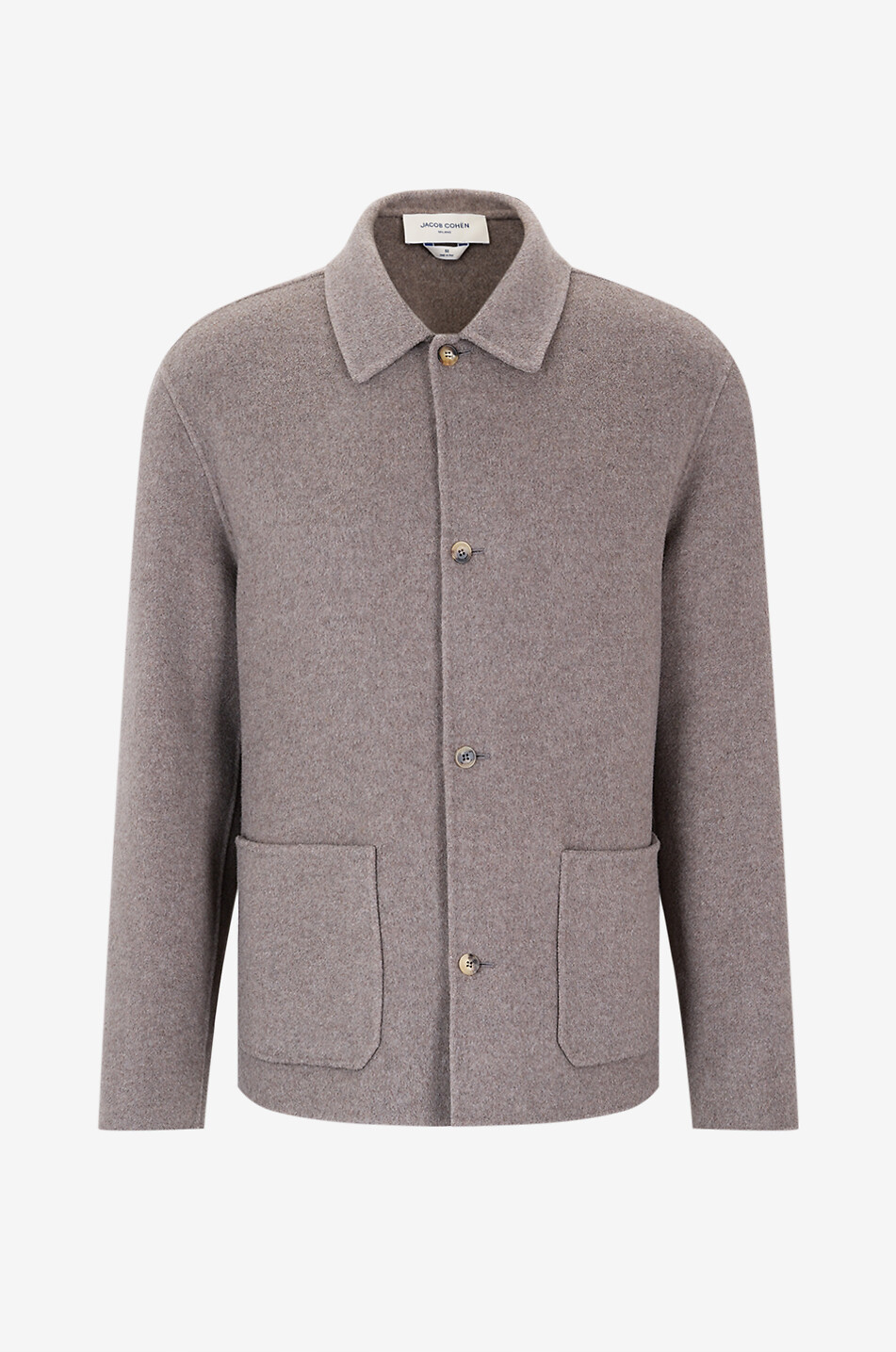 JACOB COHEN Kurze Flanell-Mantel mit Hemdkragen Herren BRAUN 1