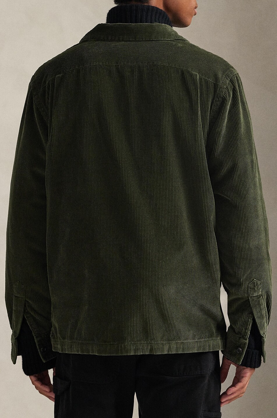 POLO RALPH LAUREN Camp corduroy overshirt Men GREEN 6