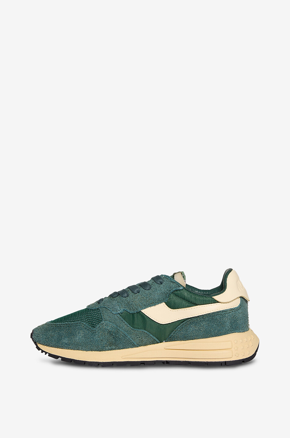 AUTRY Niedrige Materialmix-Schnürsneakers Reelwind Damen GRÜN 3