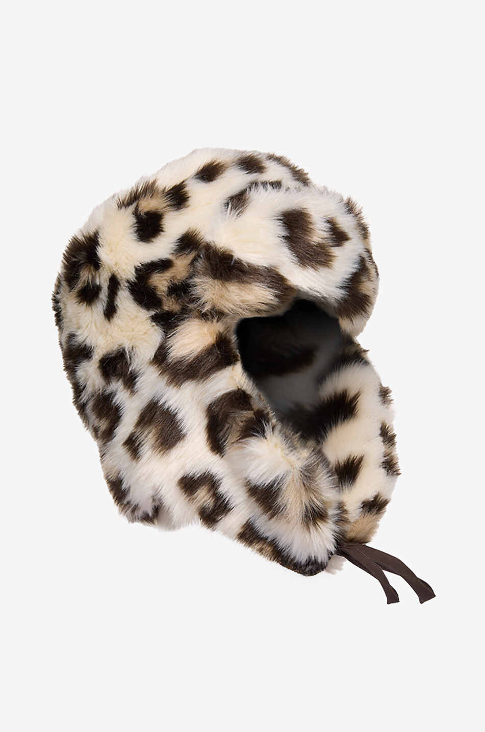 GREVI Faux Fur Animal Print Trapper Hat Women MULTI COLOURED 2