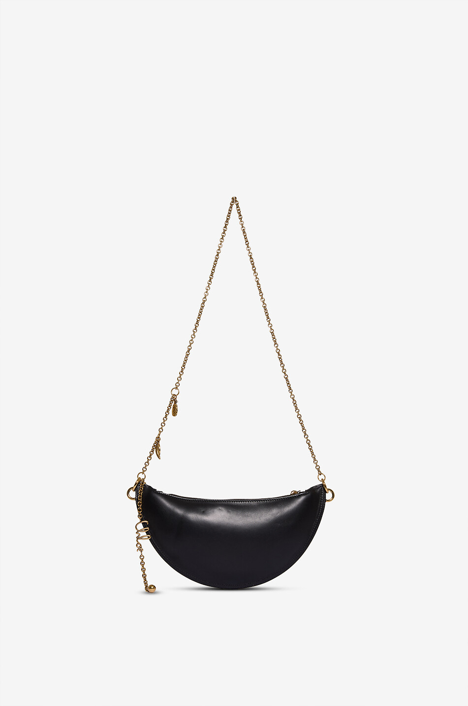 CHLOE Sac porté épaule demi-lune en cuir Icons Femme NOIR 4