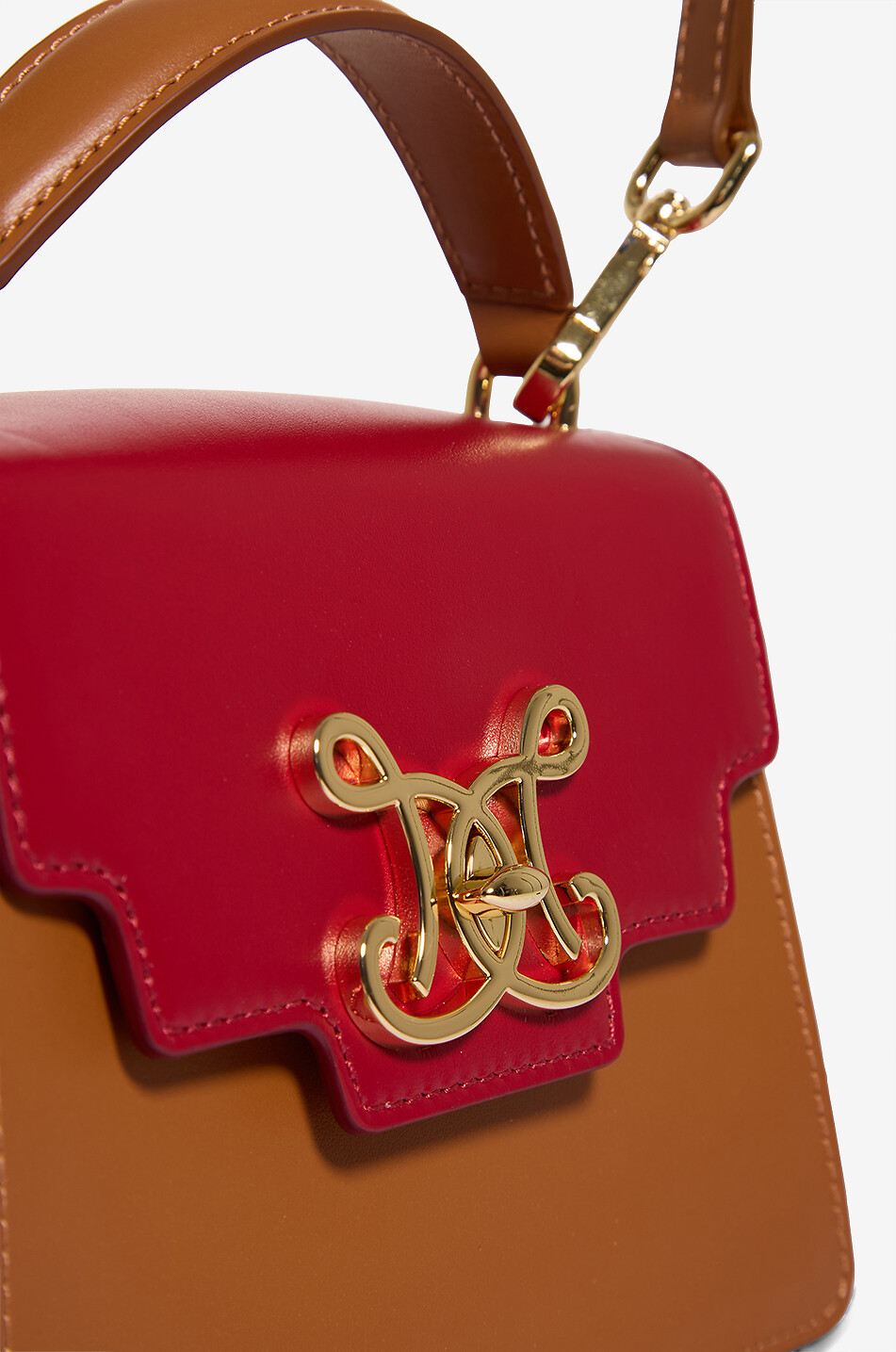 DE MARQUET Exklusive Kalbsleder-Handtasche Signature Baby Damen BUNT 6