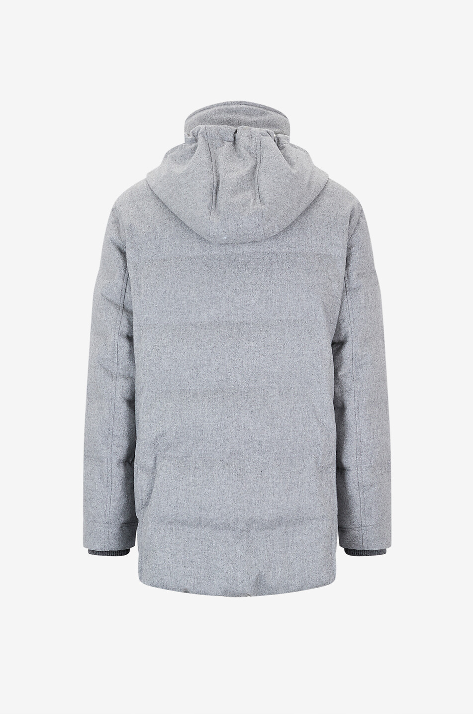 Water repellent wool padded hooded parka - BRUNELLO CUCINELLI