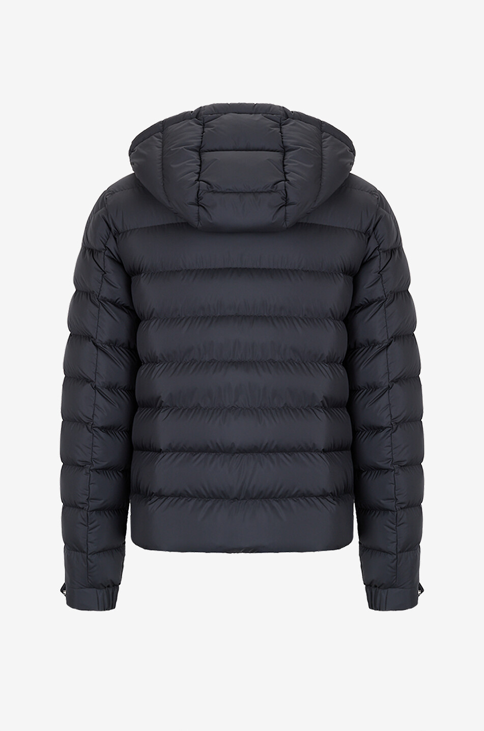 MONCLER Kurze Steppjacke aus technischem Stoff mit Kordelzug Arneb Herren SCHWARZ 2