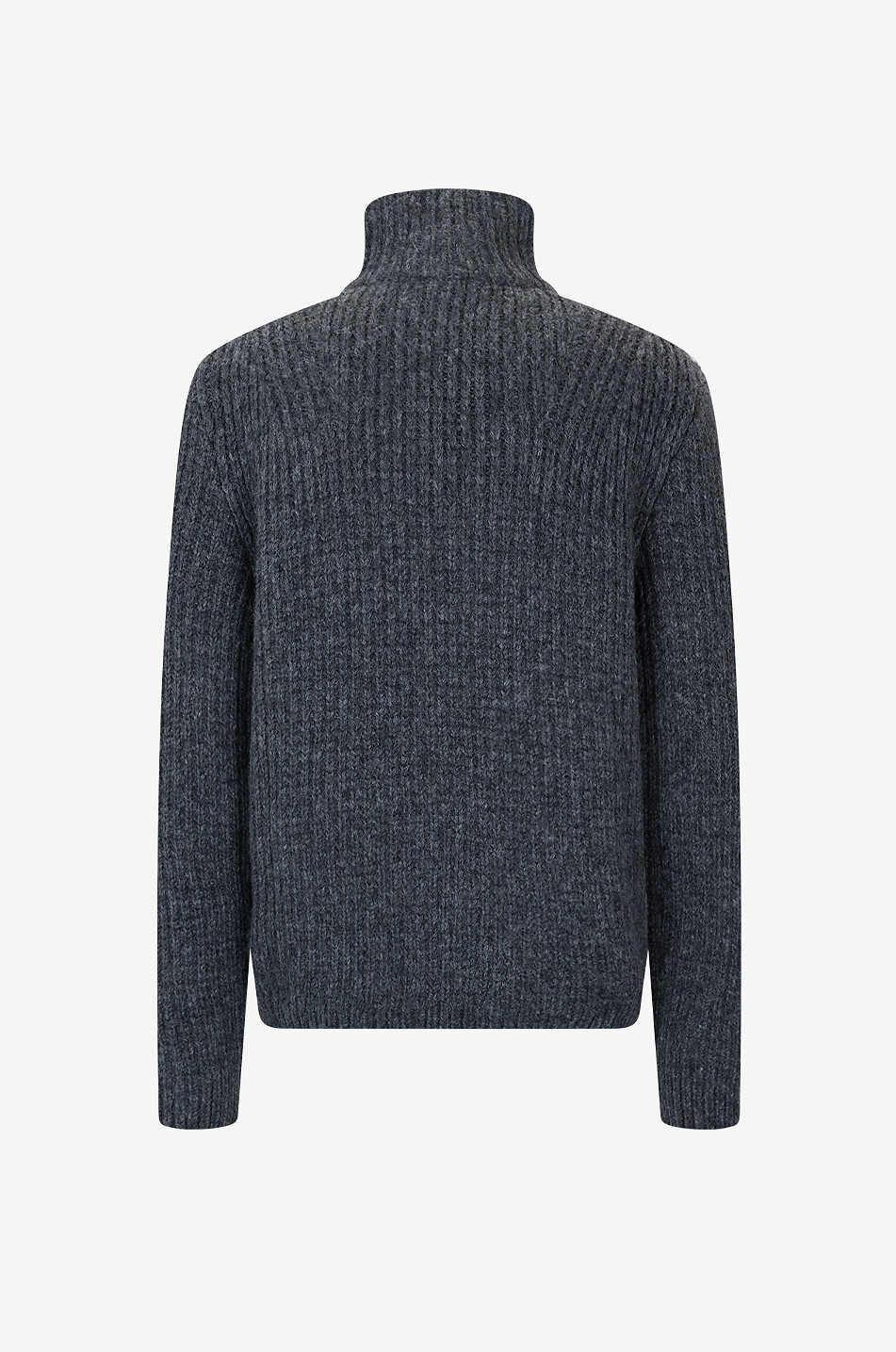 MONCLER Cardigan à col montant en maille Homme GRIS 2