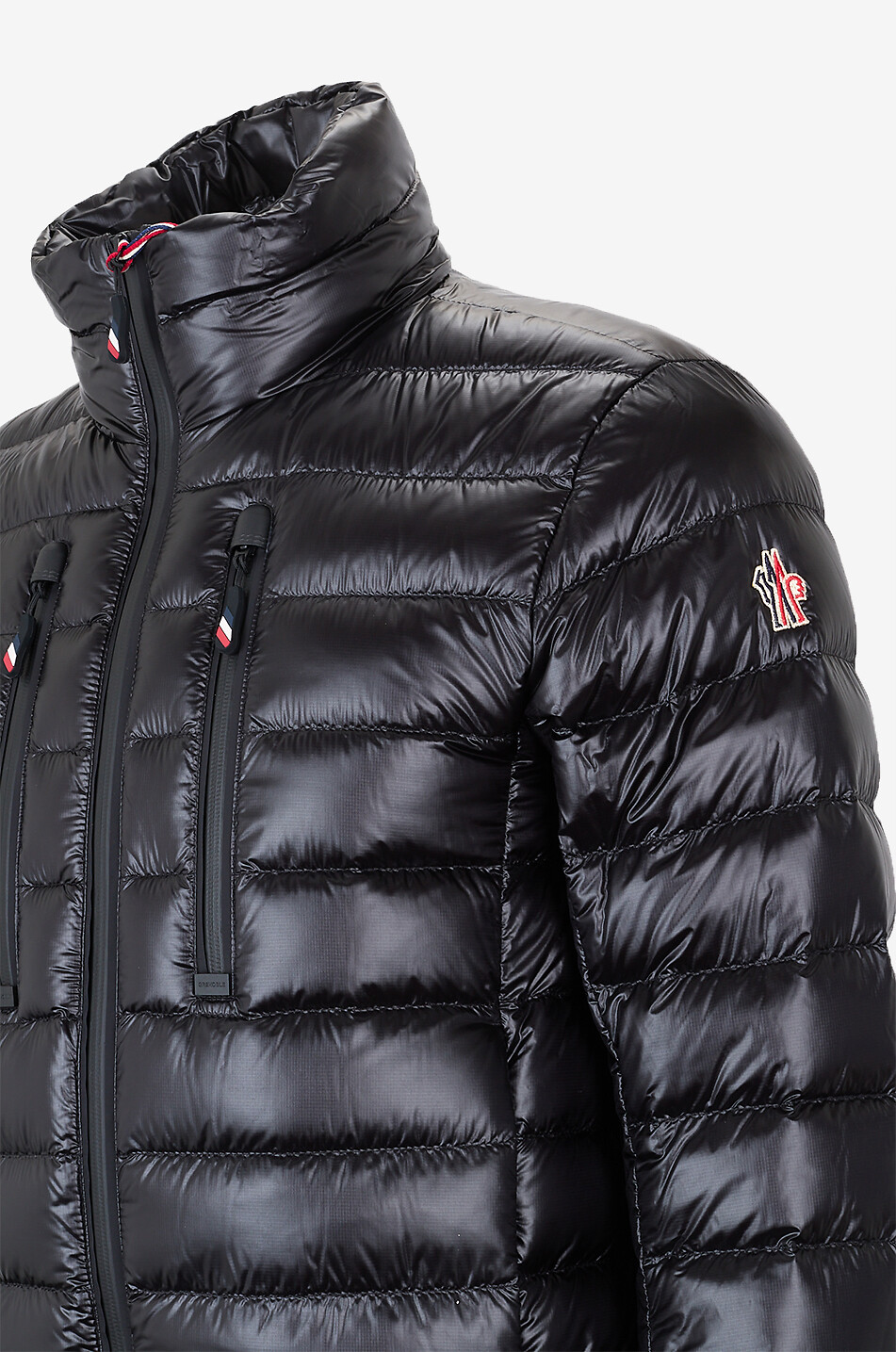 MONCLER GRENOBLE Kurze Steppjacke aus technischem Stoff mit Stehkragen Herren SCHWARZ 3