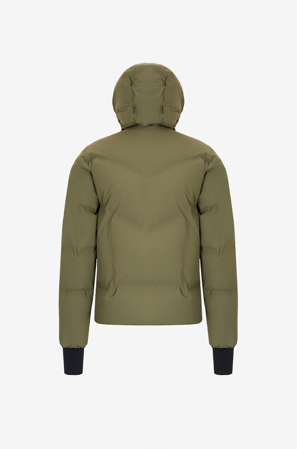 MONCLER GRENOBLE Kurze Steppjacke aus technischem Gewebe mit Stehkragen Angren Herren GRÜN 2