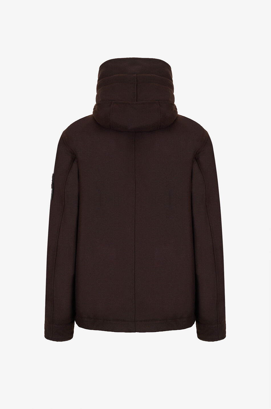 STONE ISLAND Stehkragenmantel aus Flanell Herren BRAUN 2