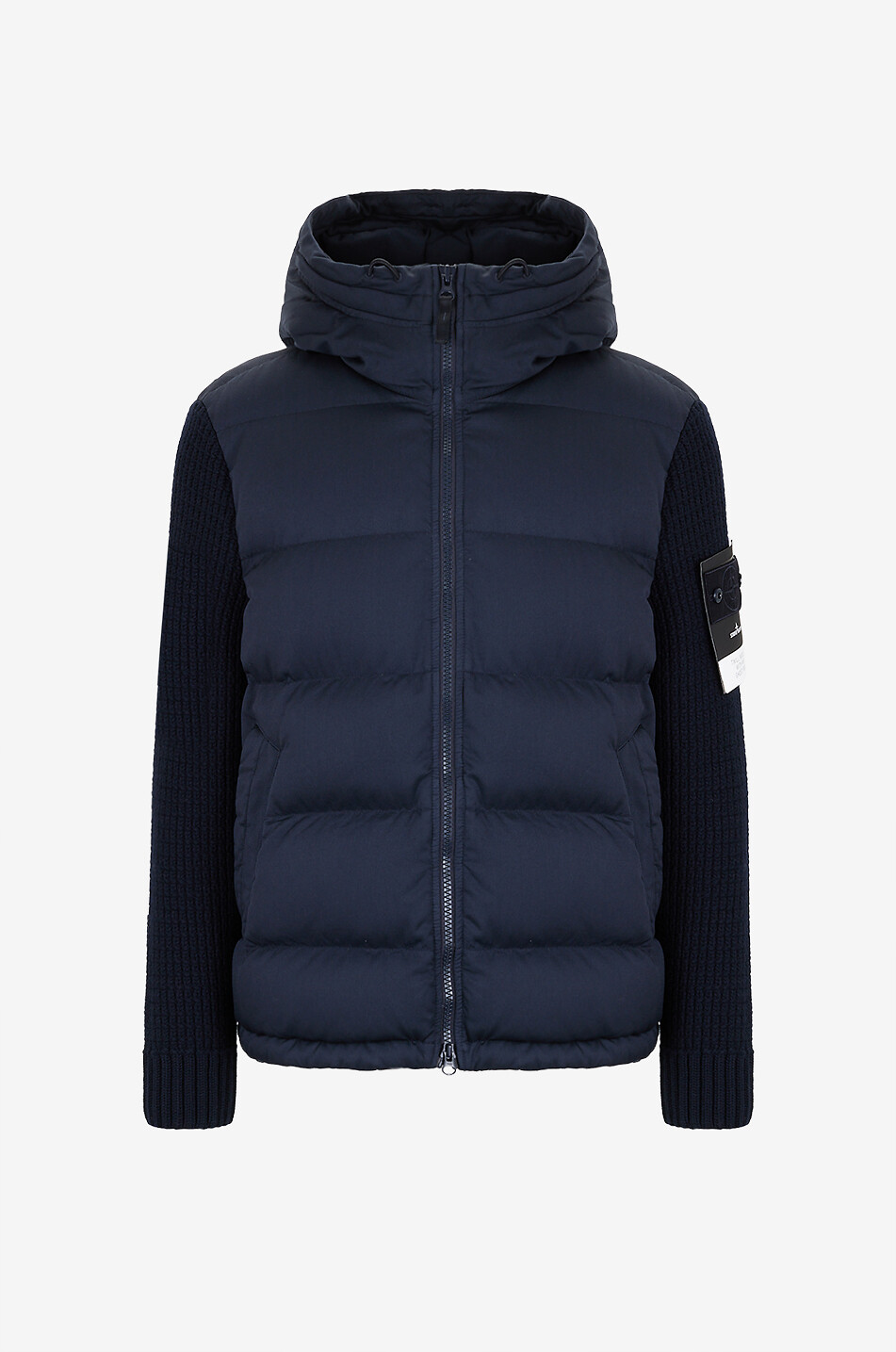 STONE ISLAND Blouson court à col montant en toile Homme BLEU FONCE 1