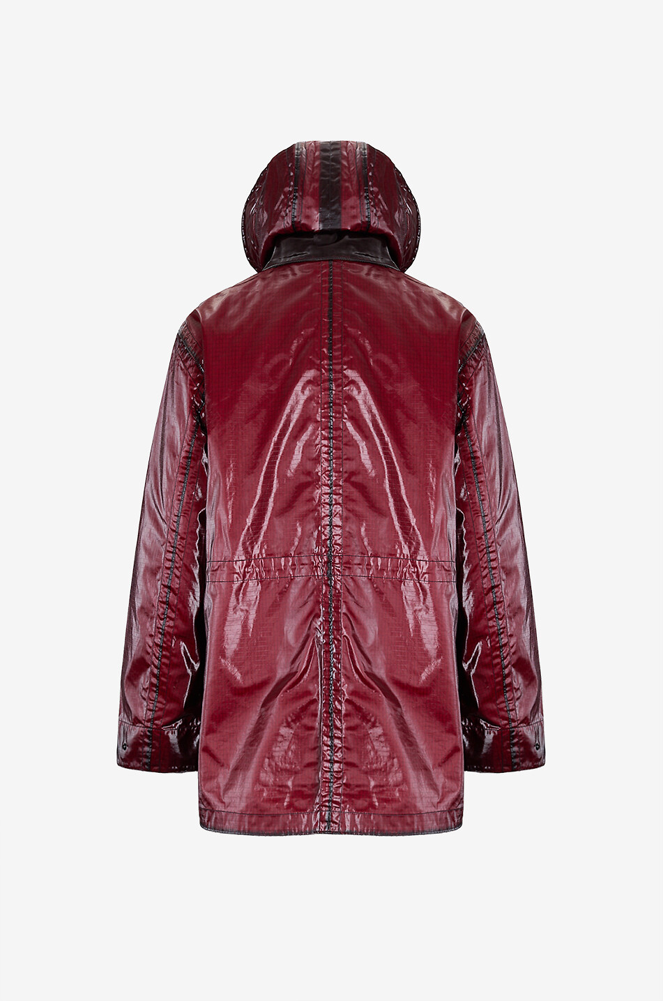 STONE ISLAND Technical fabric parka with kangaroo pocket Men DARK RED 2