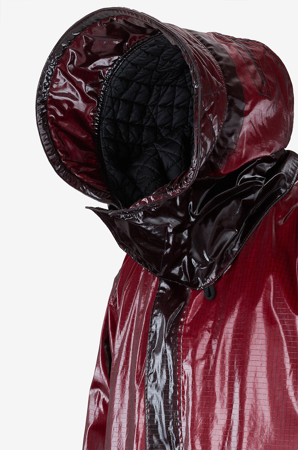 STONE ISLAND Technical fabric parka with kangaroo pocket Men DARK RED 3