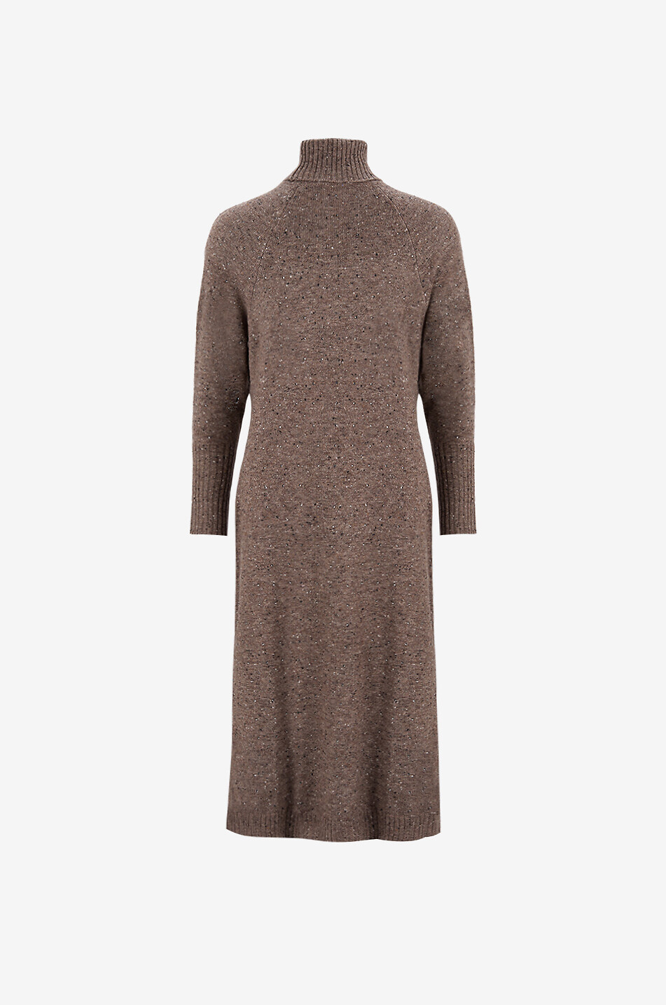 MARINA RINALDI Bard ribbed knit midlength turtleneck dress Women GREY 2