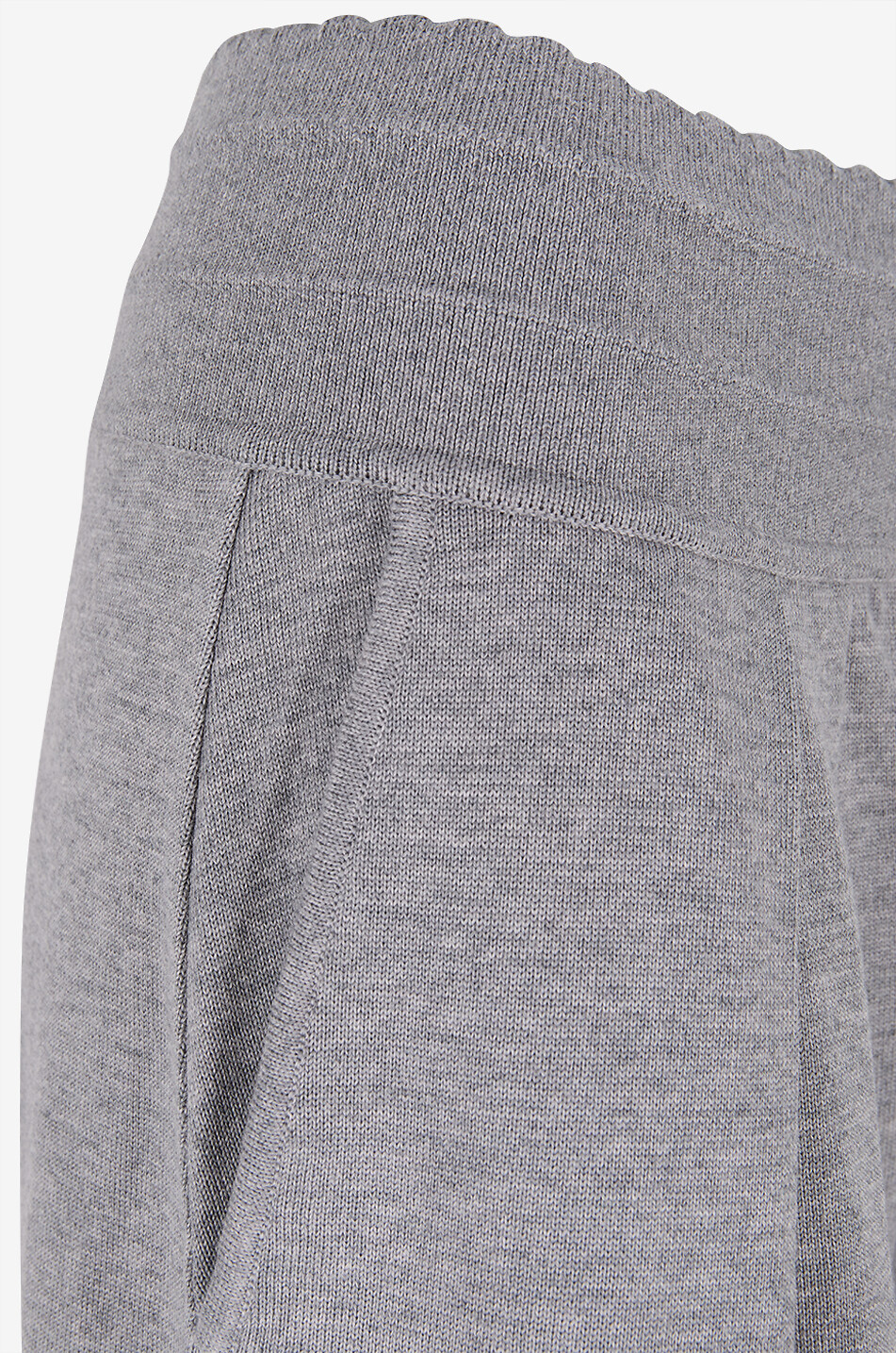 MOLLI Pantalon à pinces large en maille Lauren2 Femme GRIS 4