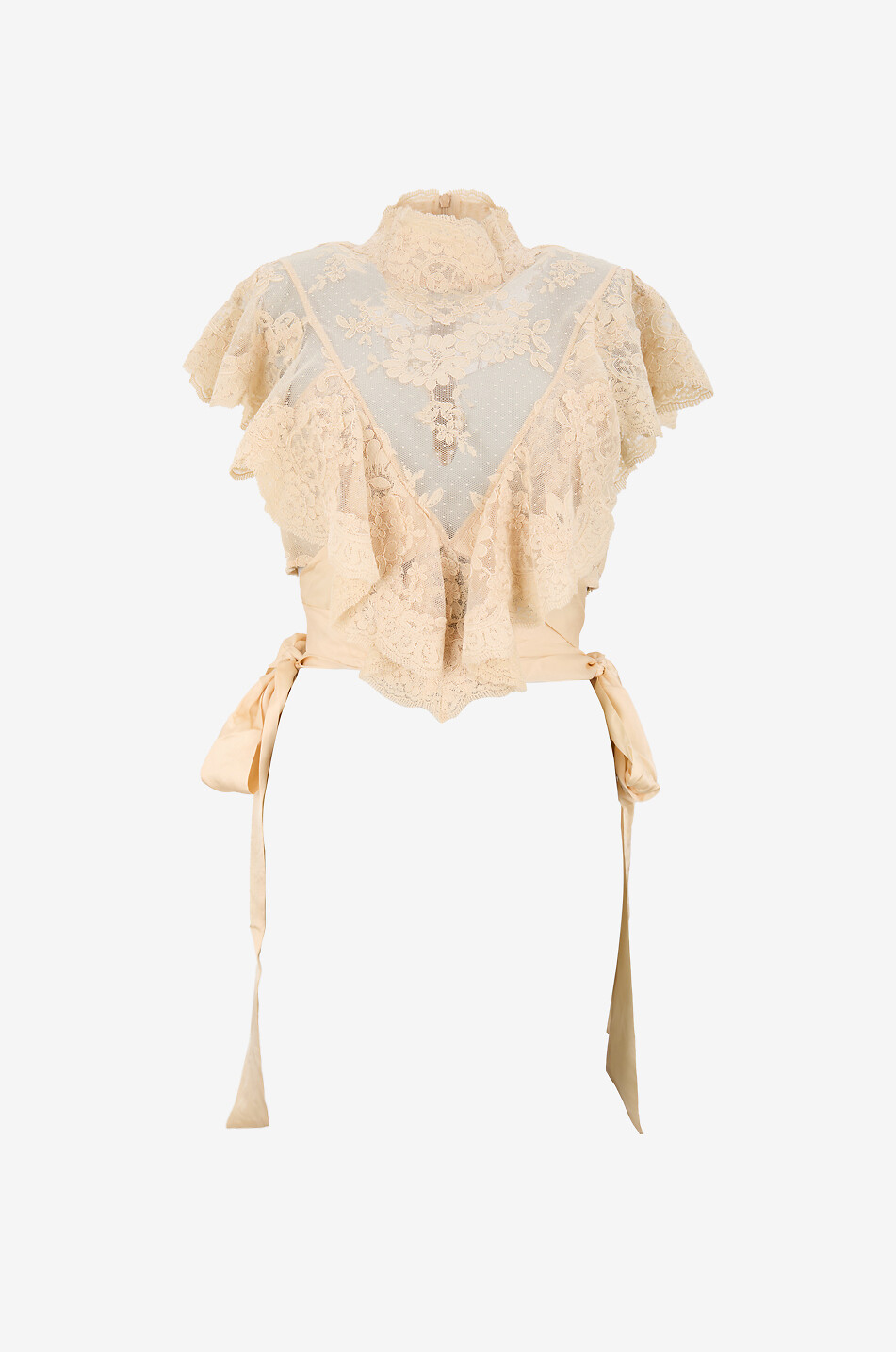 Top en dentelle transparente à col montant Hypnotic