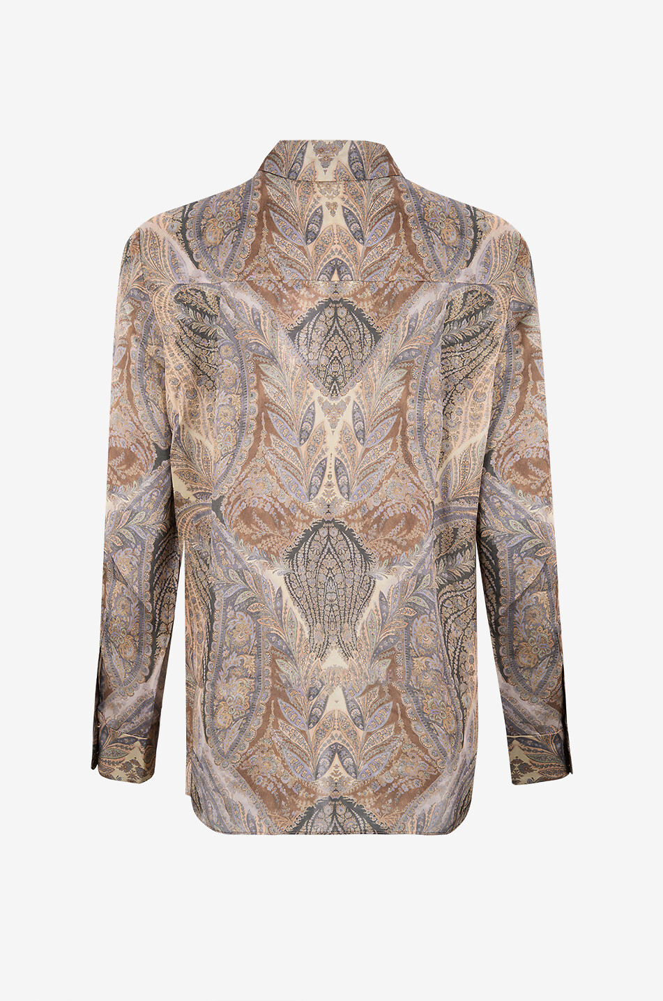 ZIMMERMANN Hypnotic paisley printed satin shirt Women BLUE 2