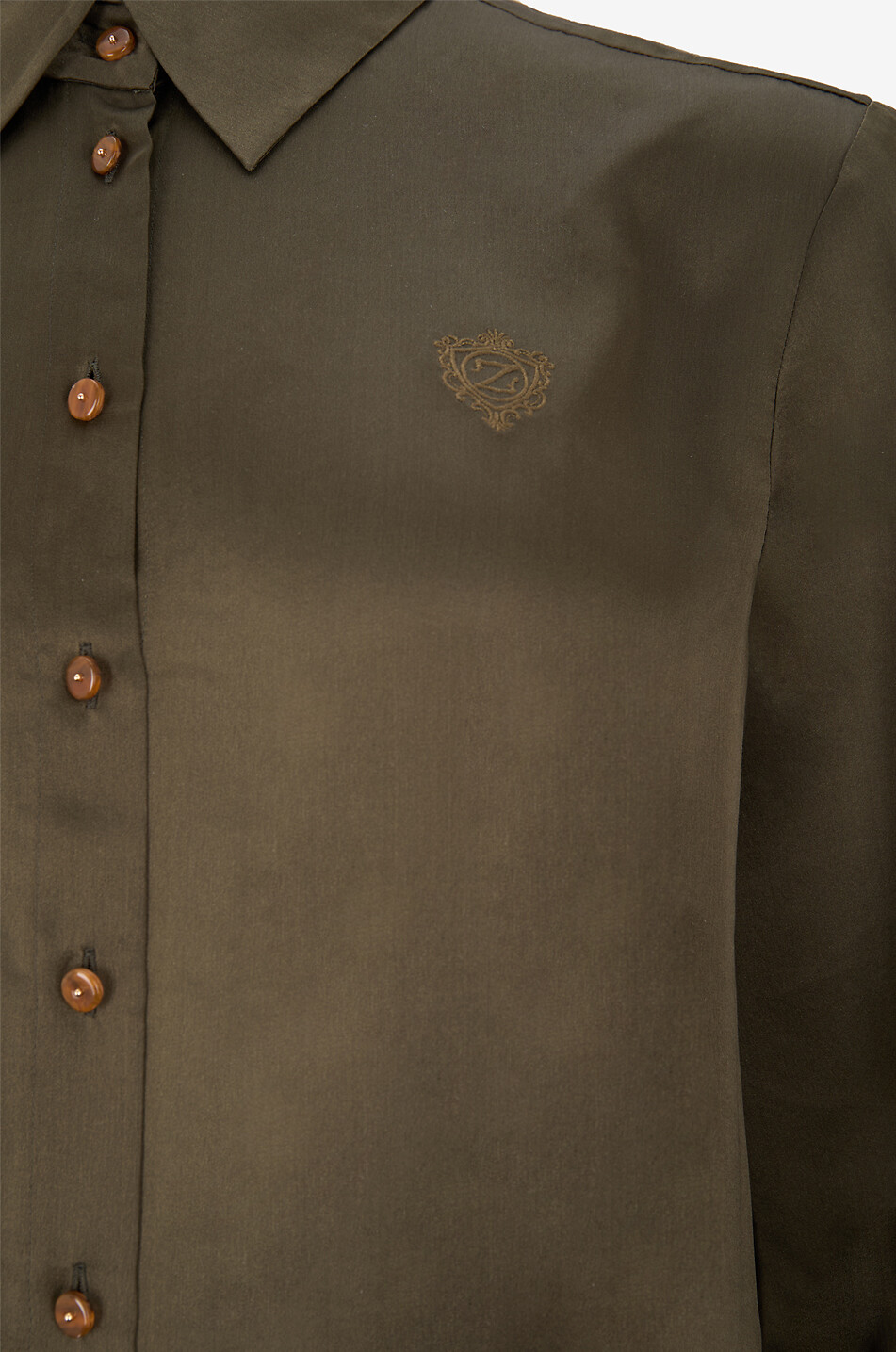 ZIMMERMANN Hypnotic paisley printed satin shirt Women GREEN 3