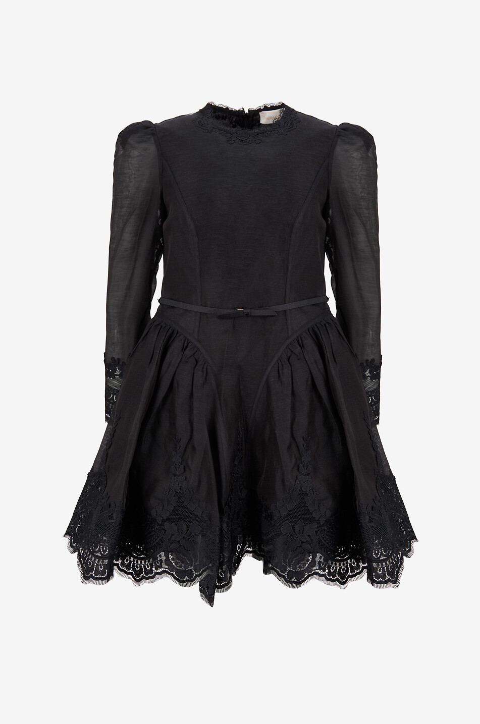 Robe courte en toile à col rond Hypnotic