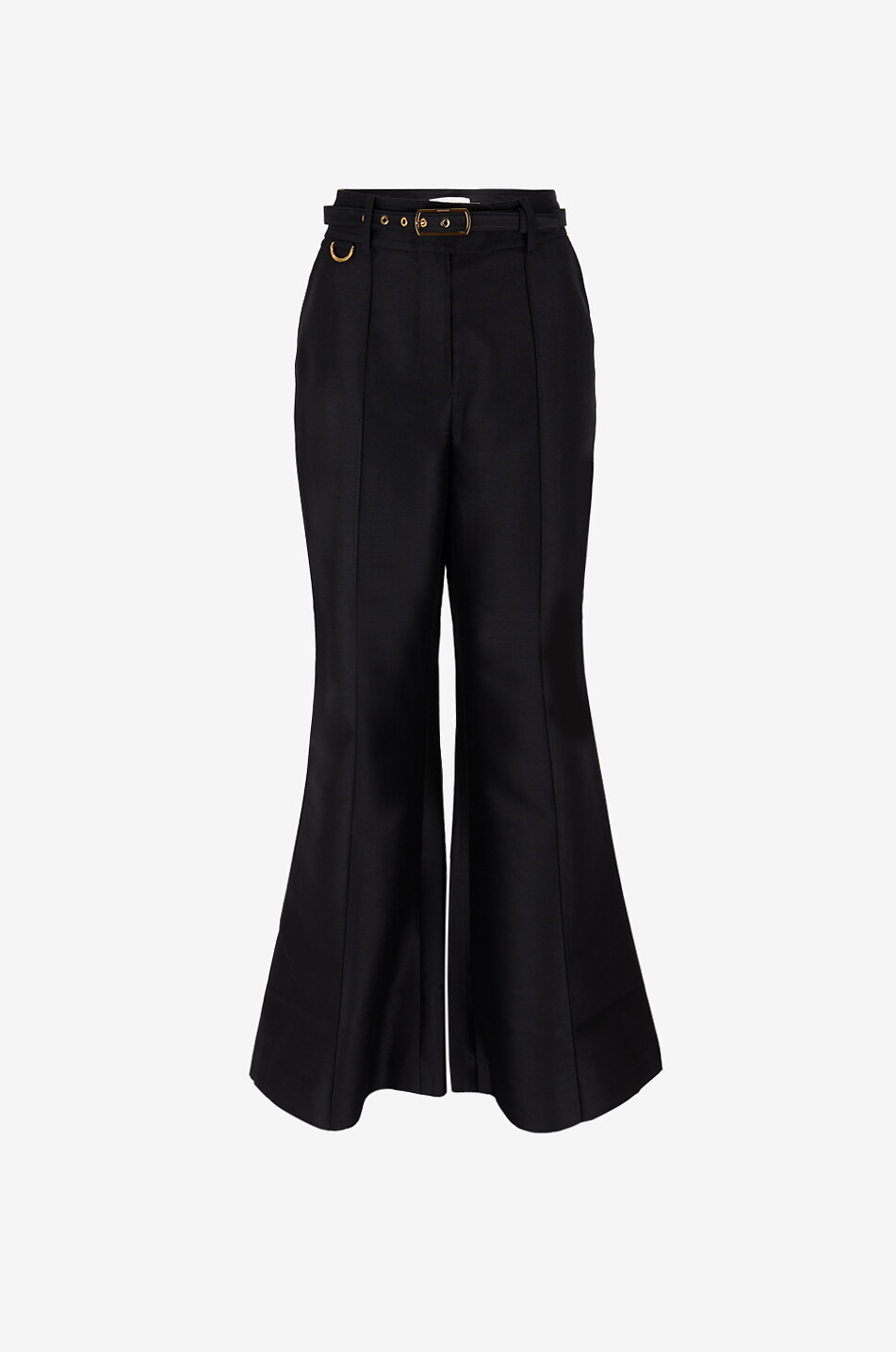 ZIMMERMANN Pantalon évasé à pinces en laine Hypnotic Femme NOIR 1