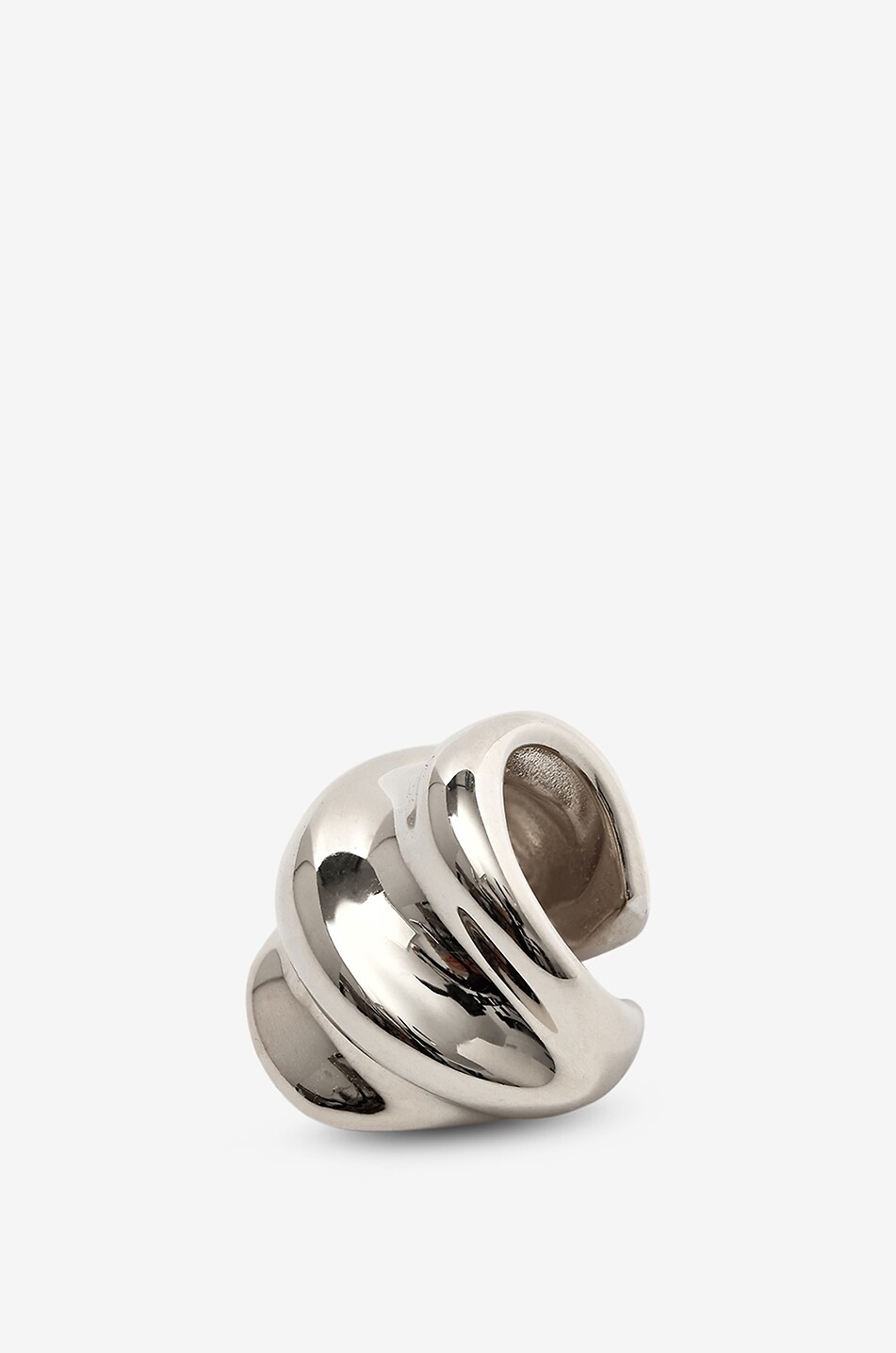 Clip d'oreilles en argent Wave Cuff