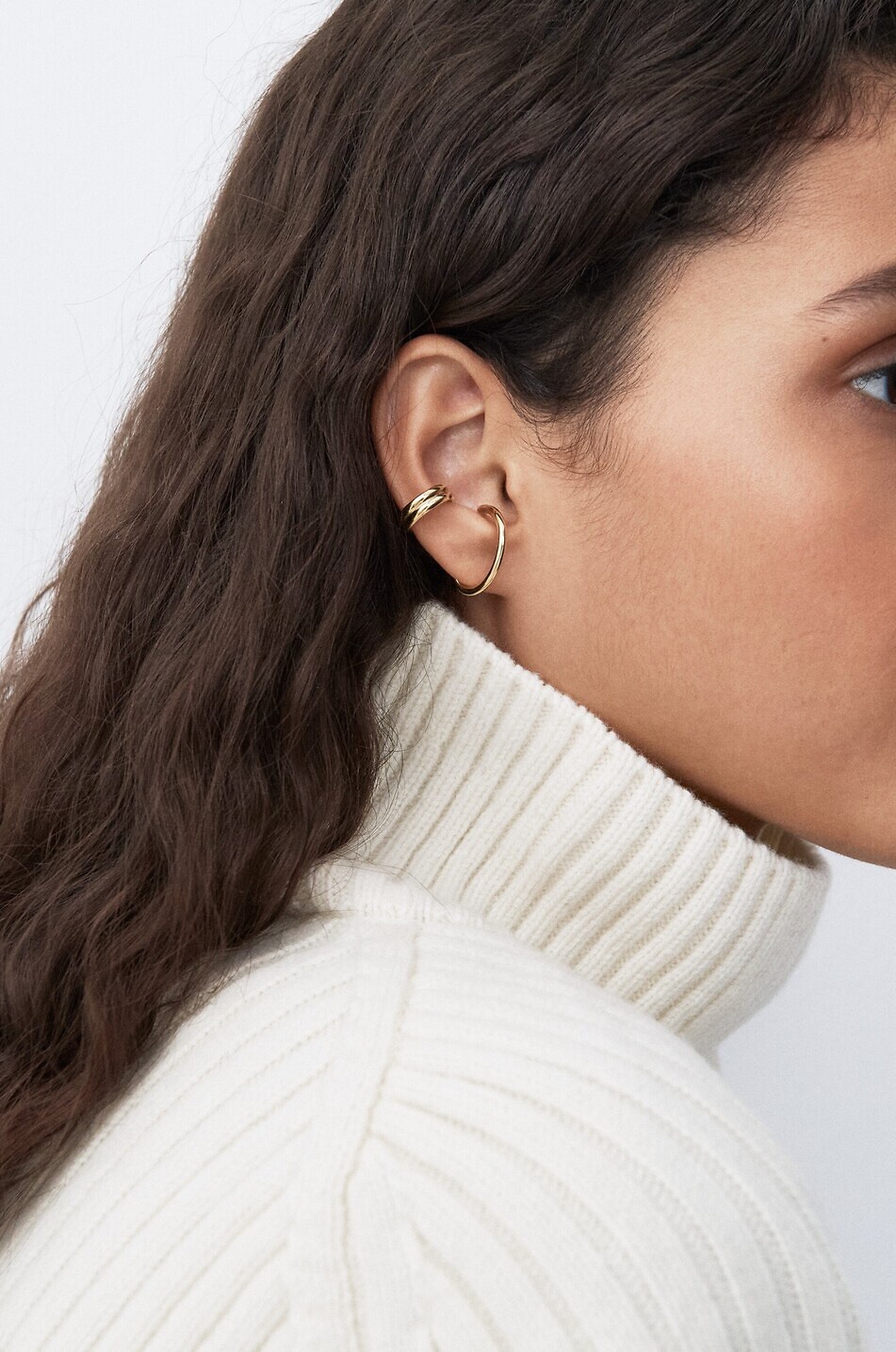 OTIUMBERG Clip d'oreilles en argent plaqué or Sonder Cuff Femme DORE 3