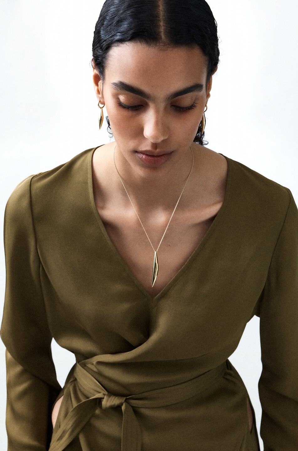 OTIUMBERG Boucles d'oreilles en argent plaqué or Cinder Drop Femme DORE 2