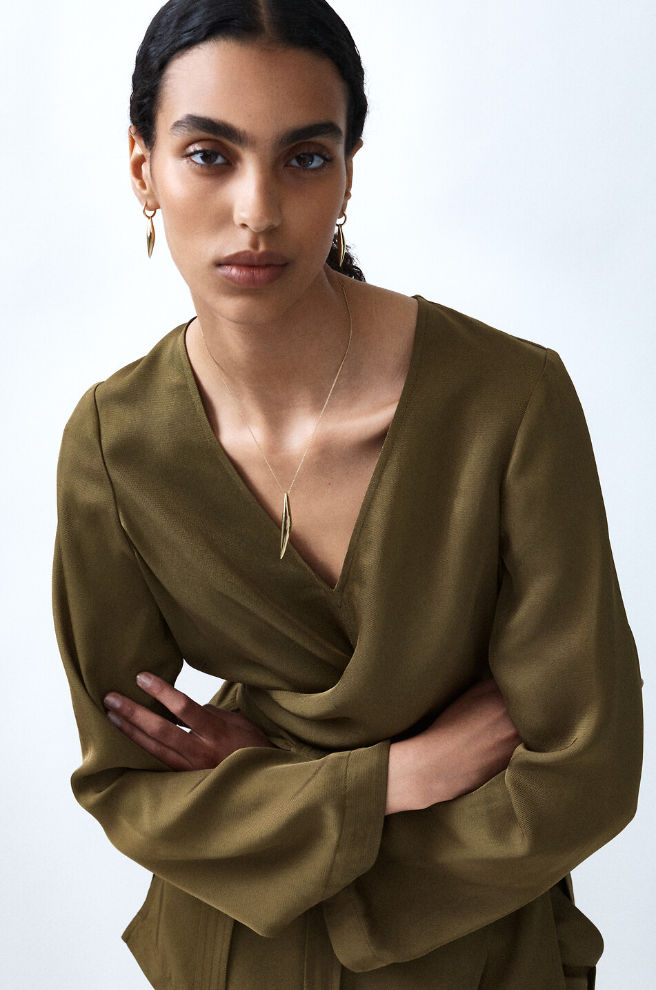 OTIUMBERG Boucles d'oreilles en argent plaqué or Cinder Drop Femme DORE 3